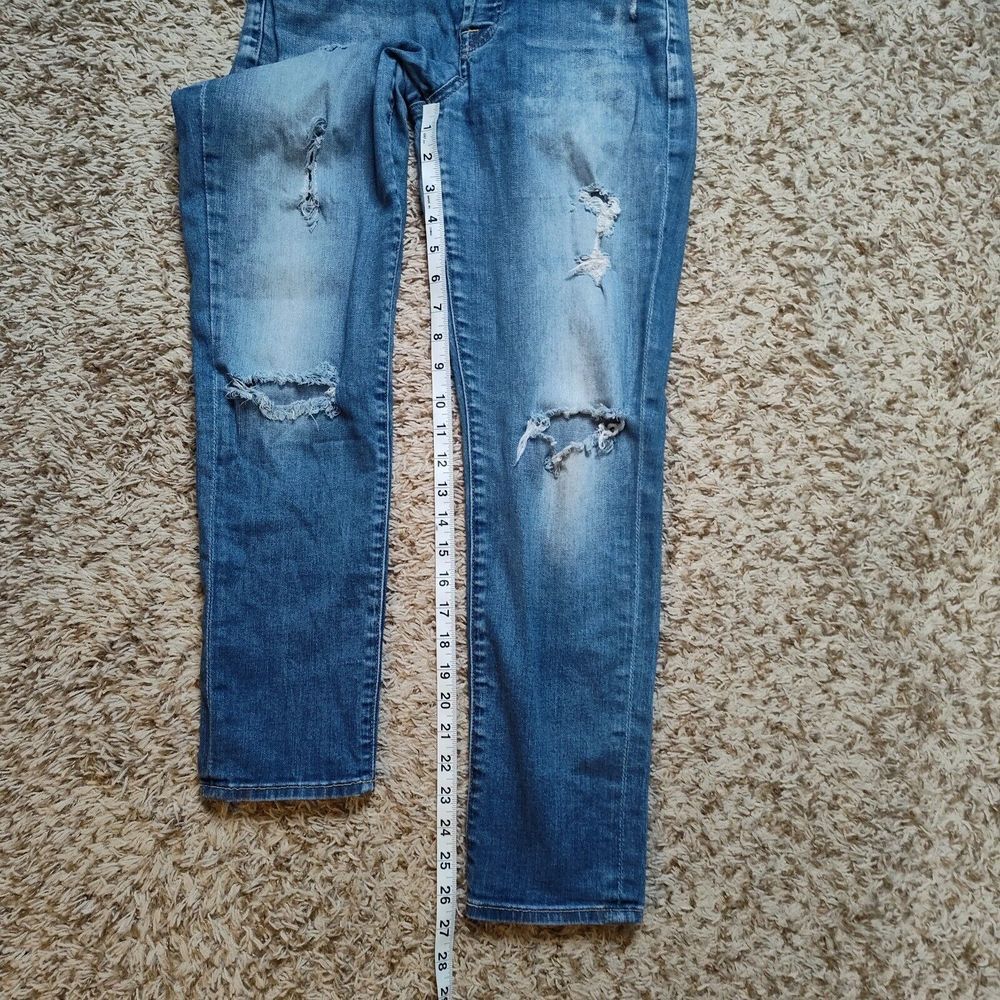 7 For All Mankind Josefina Skinny Boyfriend Women Sz 24 Stretch Jeans - Picture 8 of 12